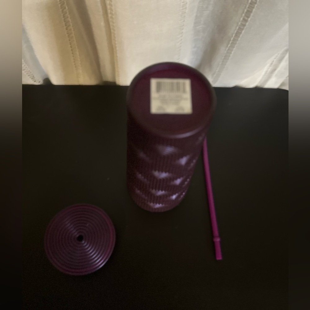 Purple Starbucks Tumbler with Straw - Picture 4 of 5
